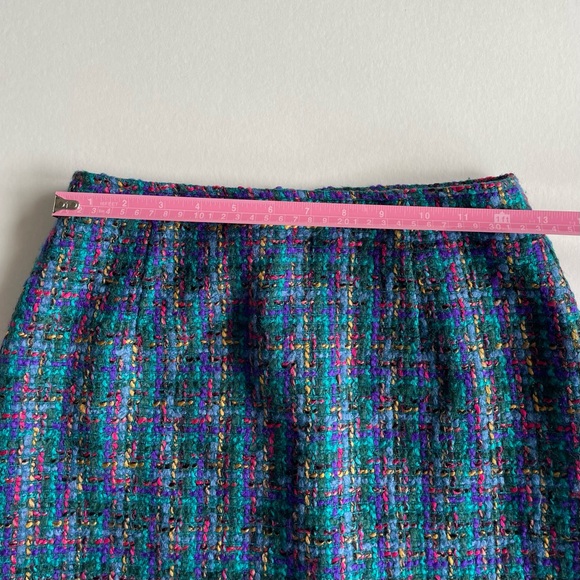 Vintage Colourful Tweed Skirt - Picture 6 of 7